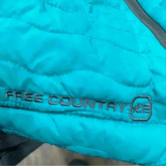 Free Country quilted reversible sleeveless vest puffer size L Green Gorpcore - Picture 12 of 13